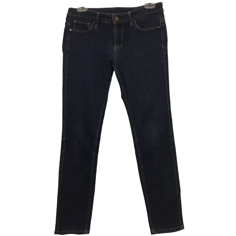 UJ 25x33 Dark Wash Skinny Fit Tapered Middle Rise Jeans, 5 Pocket Design